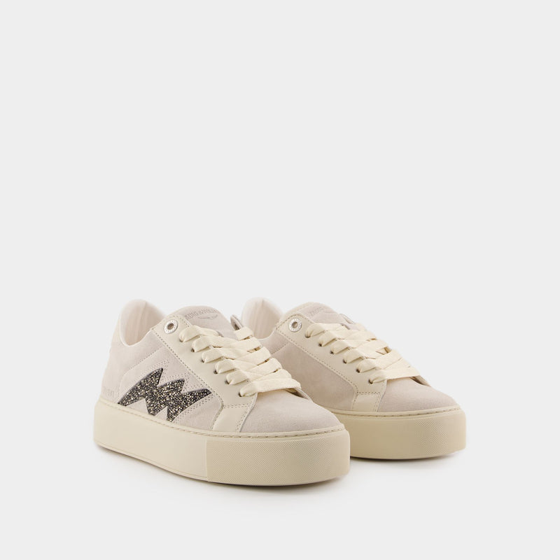 Sneakers Flash Chunky - Zadig & Voltaire - Cuir - Blanc