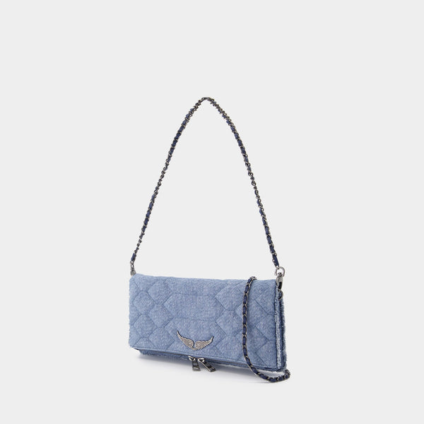 Sac Rock Xl Scale Glitter - Zadig & Voltaire - Denim - Bleu