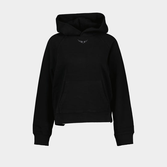 Sweat Georgy Pmo Wings Strass - Zadig & Voltaire - Coton - Noir