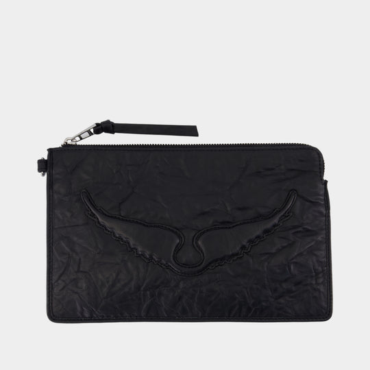 Pochette Angel - Zadig & Voltaire - Cuir - Noir