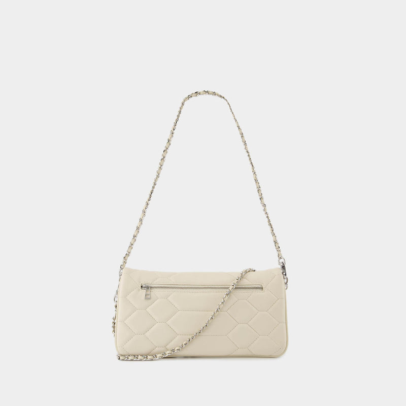 Sac À Bandoulière Rock Xl Mat Scale - Zadig & Voltaire - Cuir - Blanc