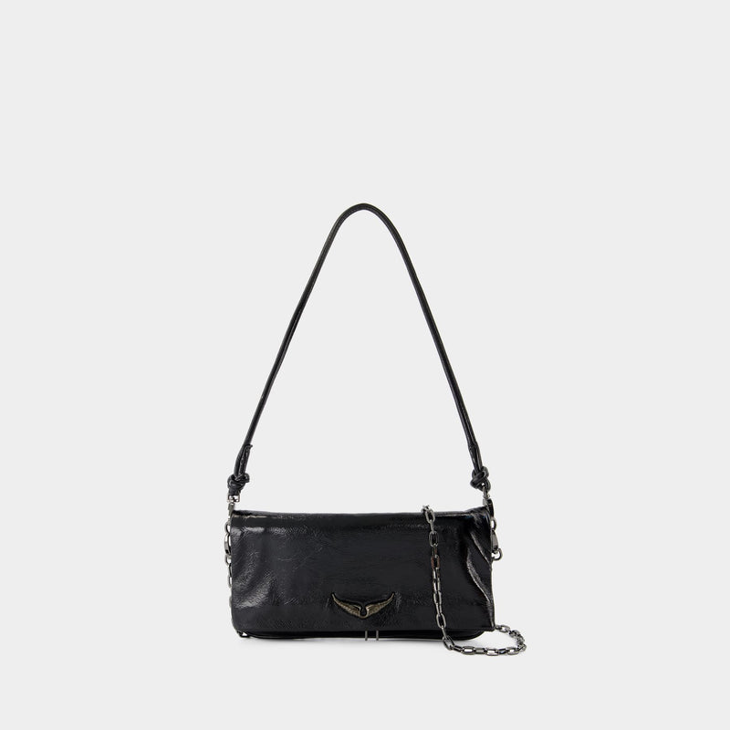 Sac À Bandoulière Rock Eternal Zadig Voltaire Cuir Noir