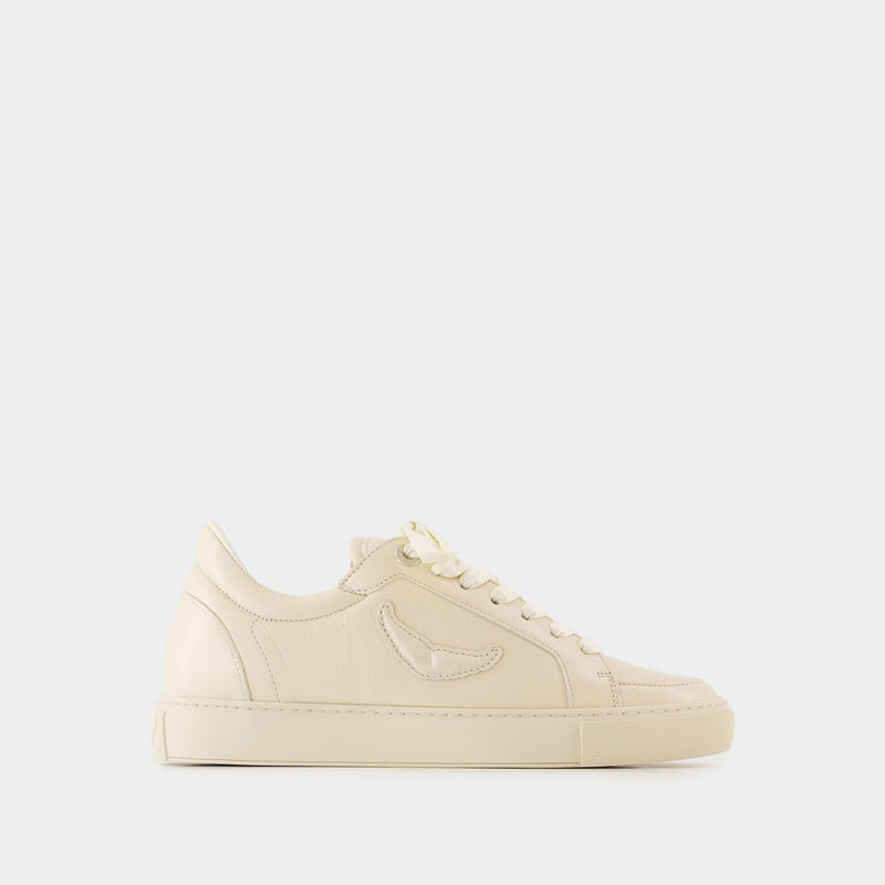 Sneakers Fly On - Zadig & Voltaire - Cuir - Blanc