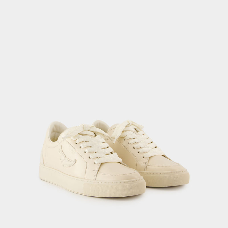 Sneakers Fly On - Zadig & Voltaire - Cuir - Blanc