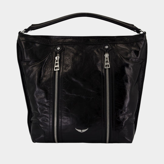 Sac Porté Épaule Sunny Hobo - Zadig & Voltaire - Cuir - Noir