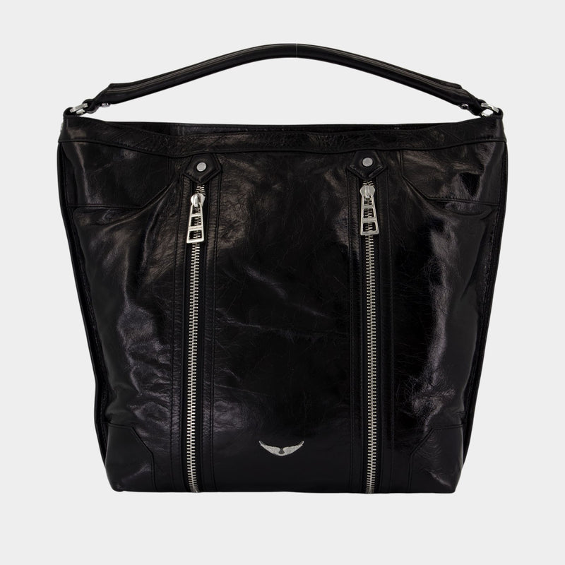 Sac Porté Épaule Sunny Hobo - Zadig & Voltaire - Cuir - Noir