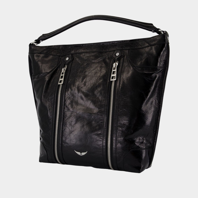 Sac Porté Épaule Sunny Hobo - Zadig & Voltaire - Cuir - Noir