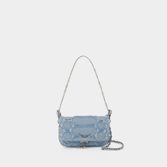 Sac À Bandoulière Rock Nano - Zadig & Voltaire - Coton - Bleu