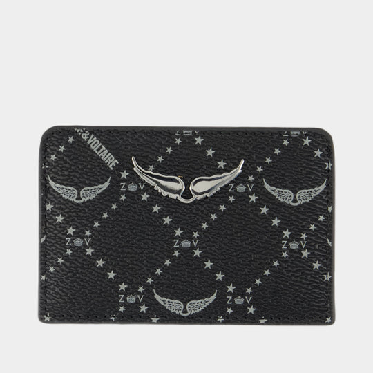 Porte-Carte Zv Pass Monogramme - Zadig & Voltaire - Synthétique - Noir