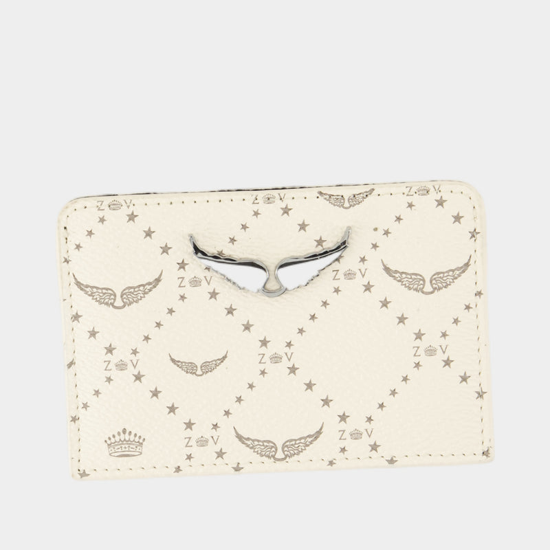 Porte-Carte Zv Pass Monogramme - Zadig & Voltaire - Synthétique - Blanc