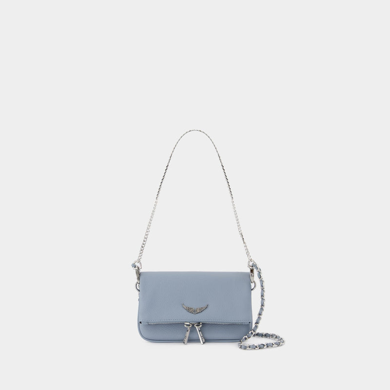 Sac À Bandoulière Rock Nano - Zadig & Voltaire - Cuir - Bleu