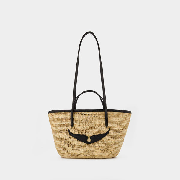 Cabas Le Mini Wings - Zadig & Voltaire - Raphia - Beige