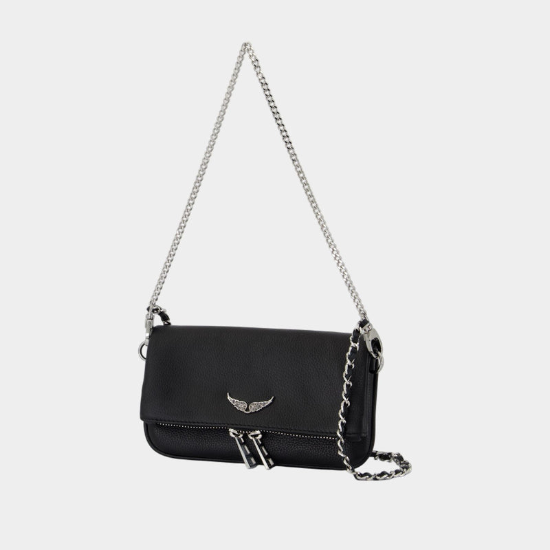 Wallet On Chain Rock Nano - Zadig & Voltaire - Cuir - Noir