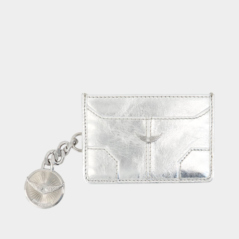 Porte-monnaie Sunny Pass - Zadig & Voltaire - Cuir - Argenté