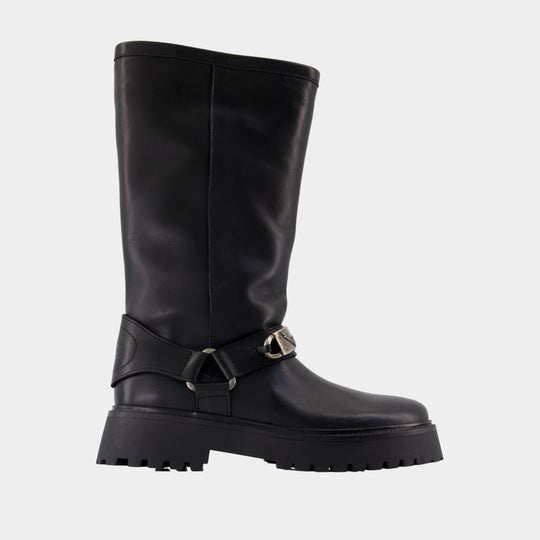 Bottines Angie Smooth - Zadig & Voltaire - Cuir - Noir