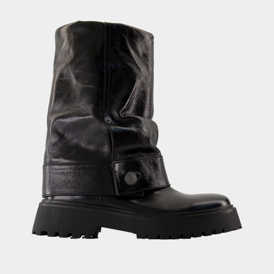 Bottines Angie Sleeve - Zadig & Voltaire - Cuir - Noir