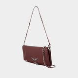 Sac À Bandoulière Rock - Zadig & Voltaire - Cuir - Bordeaux