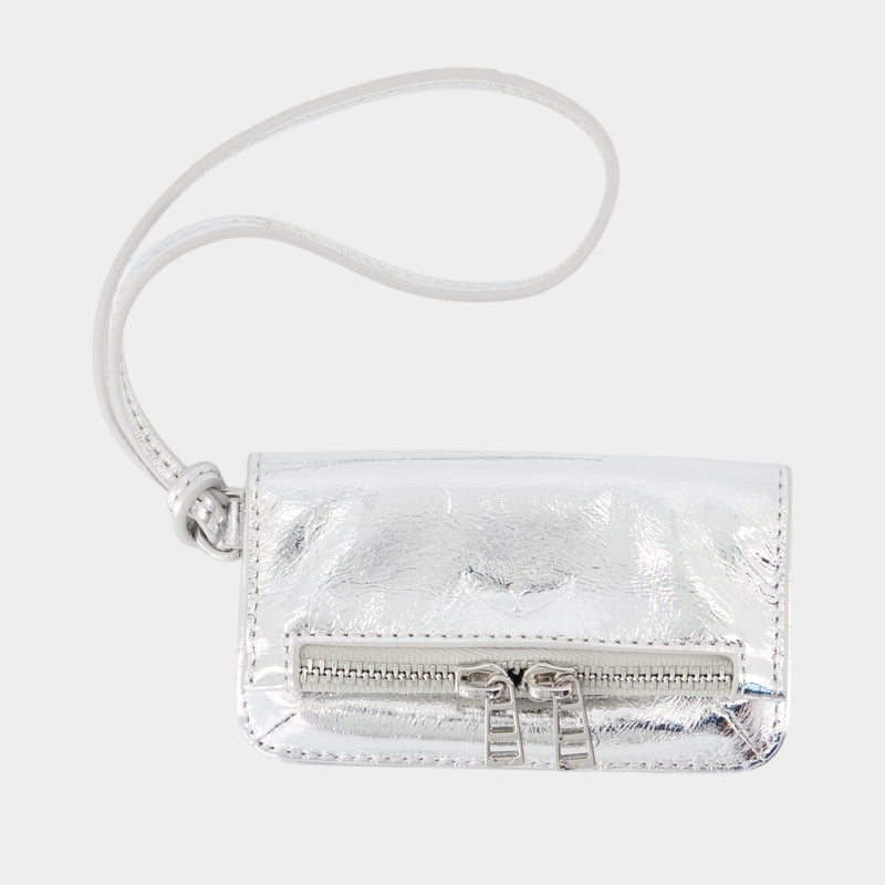 Porte-Carte Rock Keyring - Zadig & Voltaire - Cuir - Argenté