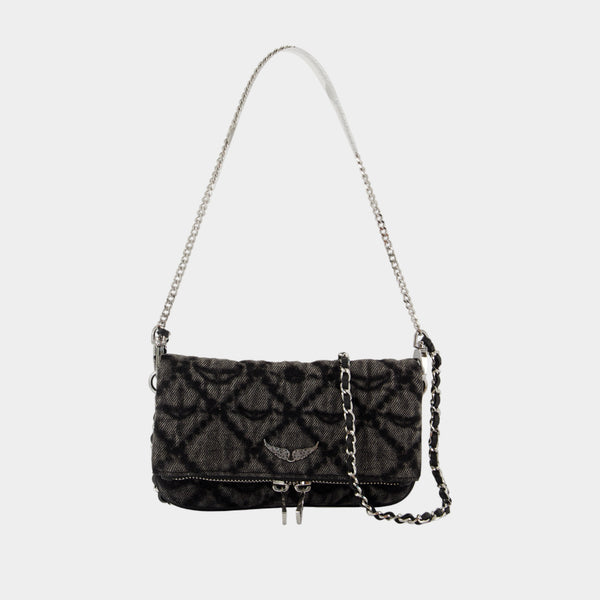 Wallet On Chain Rock Nano - Zadig & Voltaire - Coton - Gris