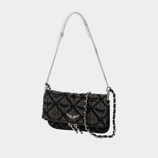 Wallet On Chain Rock Nano - Zadig & Voltaire - Coton - Gris