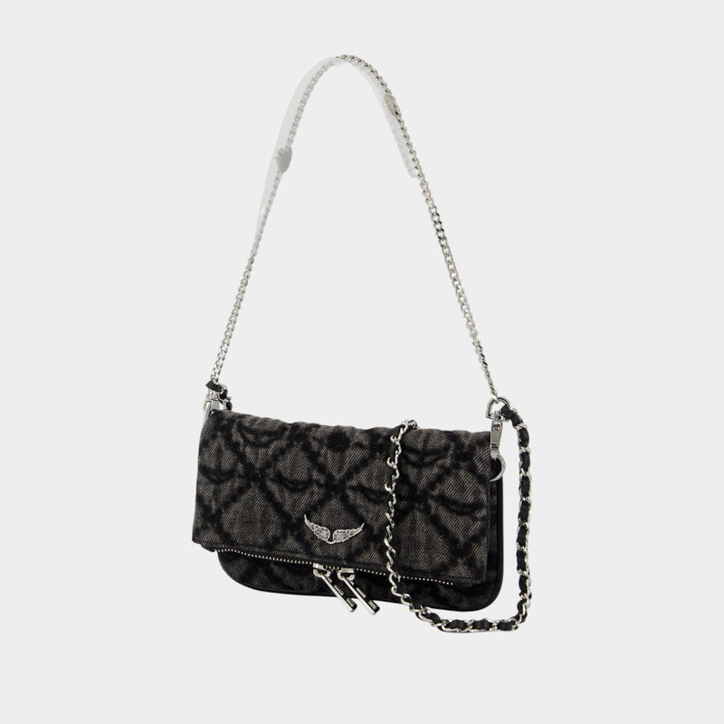 Wallet On Chain Rock Nano - Zadig & Voltaire - Coton - Gris