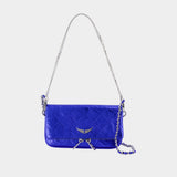 Wallet On Chain Rock Nano - Zadig & Voltaire - Cuir - Bleu