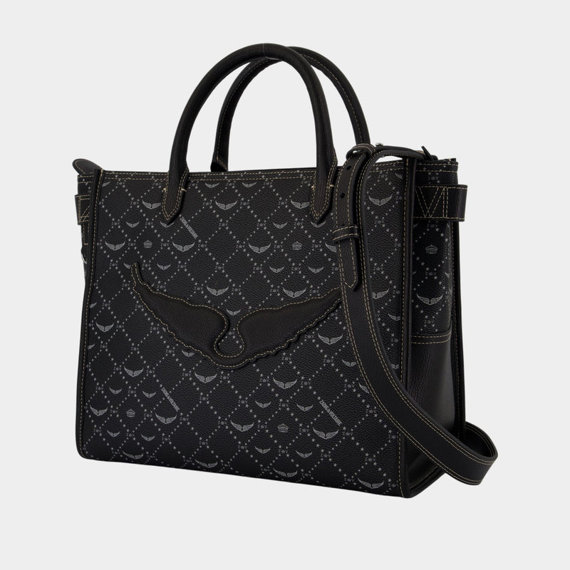 Cabas Angel Monogramme - Zadig & Voltaire - Synthétique - Noir