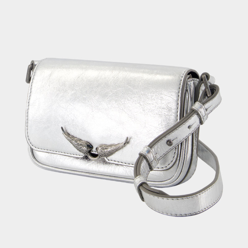 Sac À Bandoulière Le Zazi - Zadig & Voltaire - Cuir - Argenté