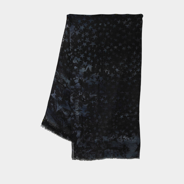 Écharpe Judy Stars - Zadig & Voltaire - Laine - Gris Foncé