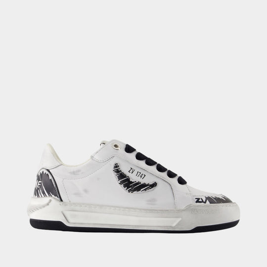 Sneakers Fly Wings - Zadig & Voltaire - Cuir - Blanc