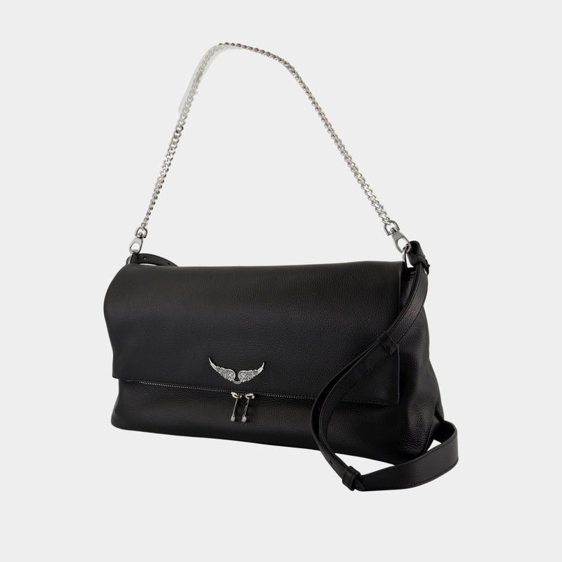 Sac À Bandoulière Rocky Xl  - Zadig & Voltaire - Cuir - Noir
