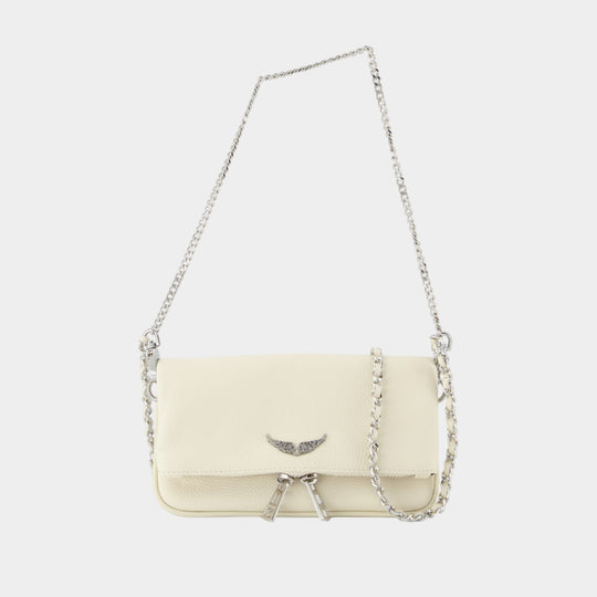 Wallet On Chain Rock Nano - Zadig & Voltaire - Cuir - Blanc