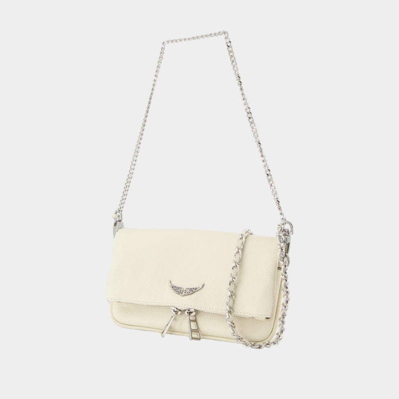 Wallet On Chain Rock Nano - Zadig & Voltaire - Cuir - Blanc