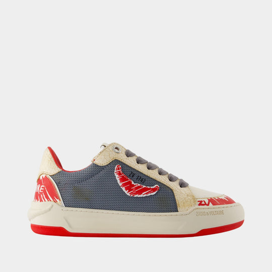 Sneakers Fly Wings - Zadig & Voltaire - Cuir - Rouge