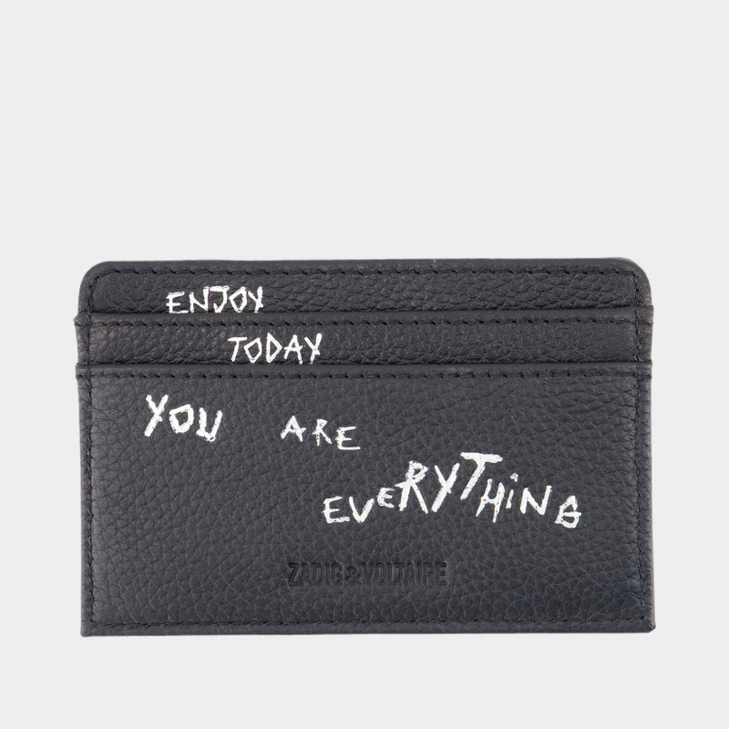 Wallet Zv Pass - Zadig & Voltaire - Cuir - Noir