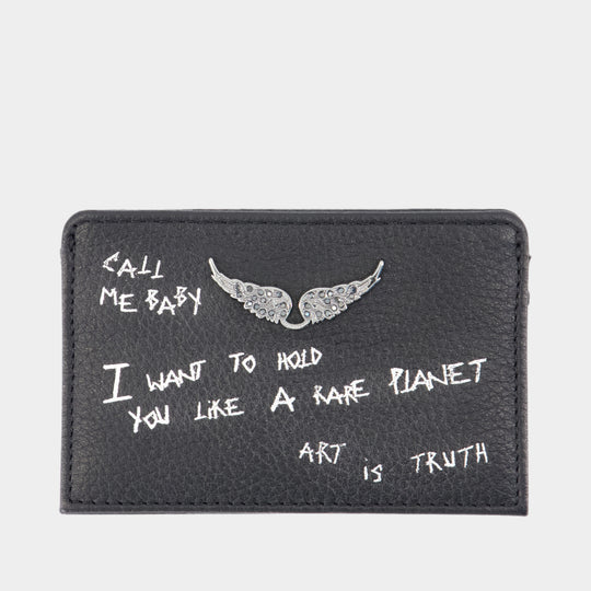 Wallet Zv Pass - Zadig & Voltaire - Cuir - Noir