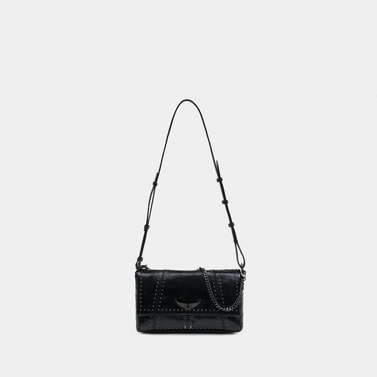 Sac Porté Épaule Rocky II Vintage - Zadig & Voltaire - Cuir - Noir