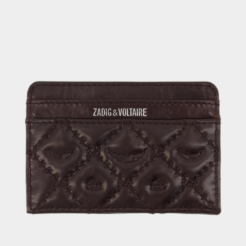 Portefeuille Pass - Zadig & Voltaire - Cuir - Marron