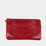 Portefeuille Angel - Zadig & Voltaire - Cuir - Rouge