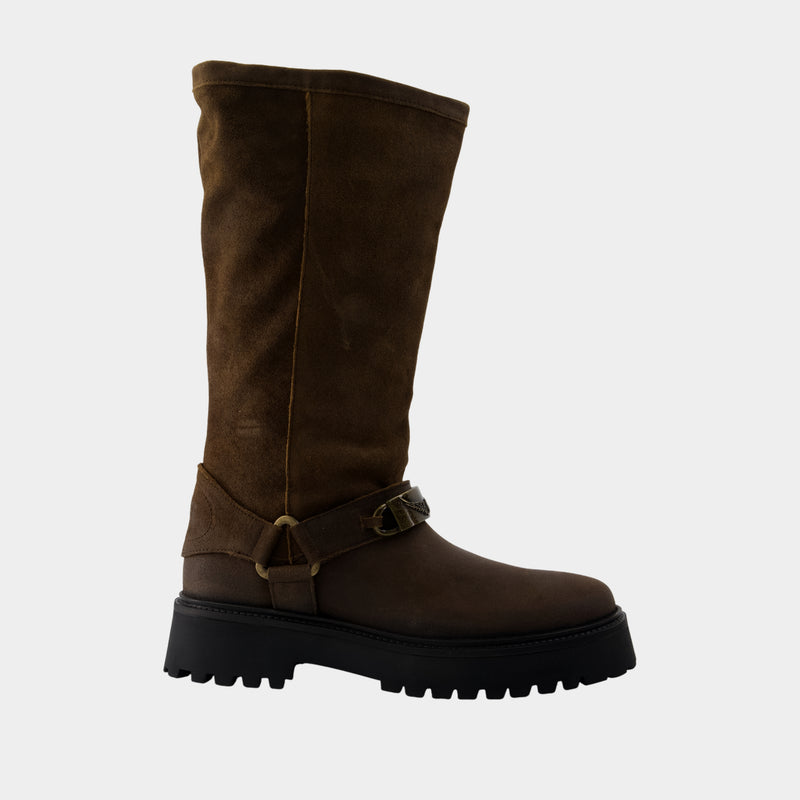 Bottes Angie - Zadig & Voltaire - Cuir - Marron