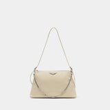 Sac Porté Épaule Jim - Zadig & Voltaire - Cuir - Blanc