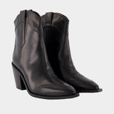 Bottines Cara Spazzo - Zadig & Voltaire - Cuir - Noir