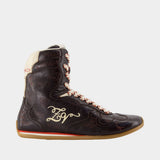 Sneakers Mid Dance Vintage Laser - Zadig & Voltaire - Cuir - Marron