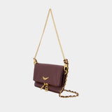 Sac À Bandoulière Rock Nano - Zadig & Voltaire - Cuir - Bordeaux