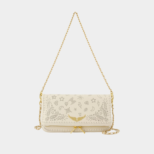 Sac À Bandoulière Rock Perfo - Zadig & Voltaire - Cuir - Blanc