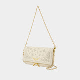 Sac À Bandoulière Rock Perfo - Zadig & Voltaire - Cuir - Blanc