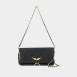 Sac À Bandoulière Rock Perfo - Zadig & Voltaire - Cuir - Noir