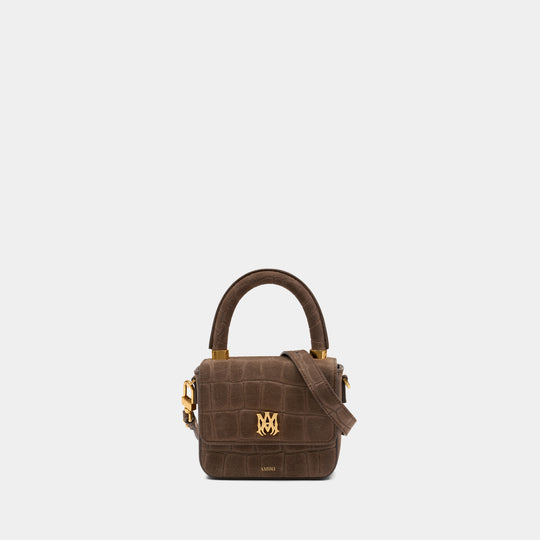 Sac À Main Micro Ma - Amiri - Cuir - Marron