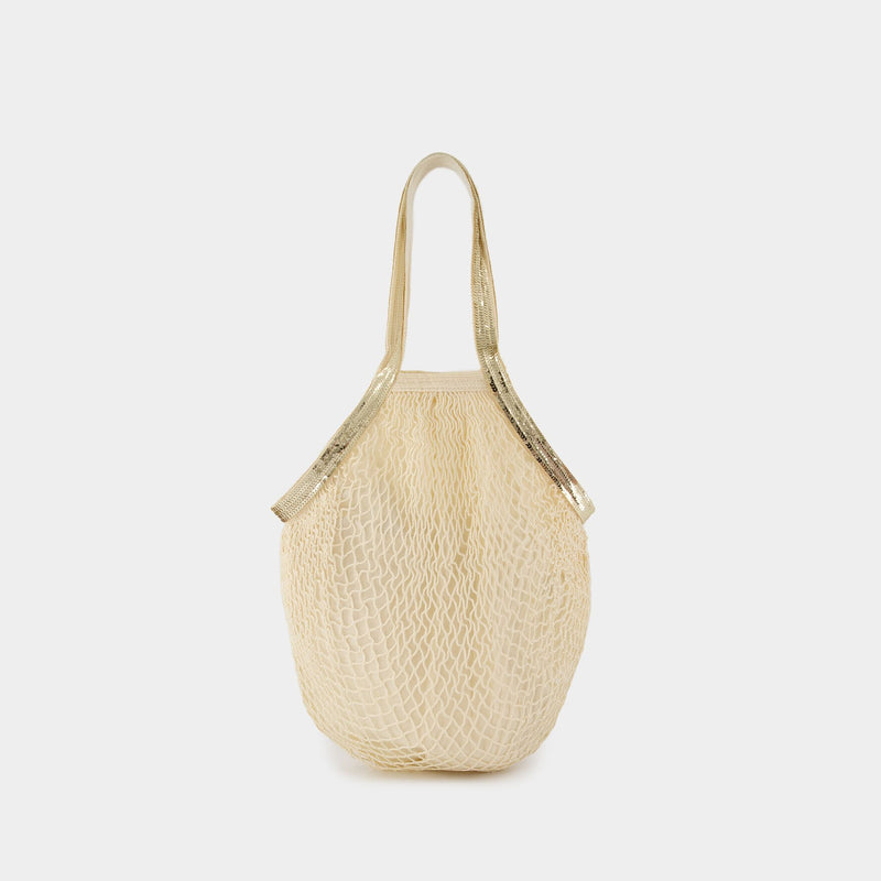 Sac Porté Épaule Filet - Vanessa Bruno - Coton - Beige