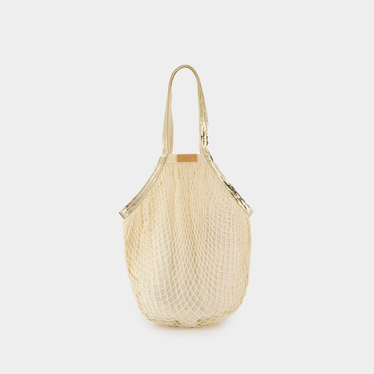 Sac Porté Épaule Filet - Vanessa Bruno - Coton - Beige